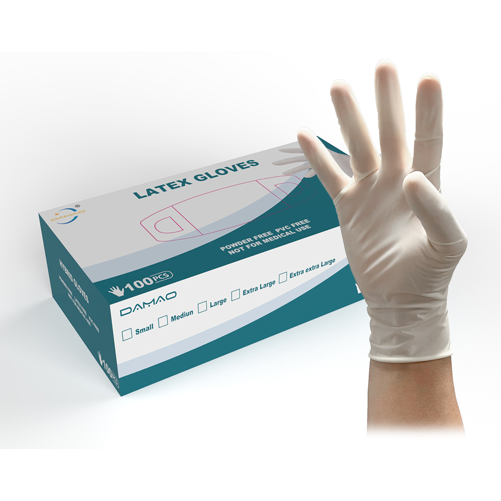 Examination Latex Disposable Gloves,Powder Free,9″ - PPE Manufacturer ...