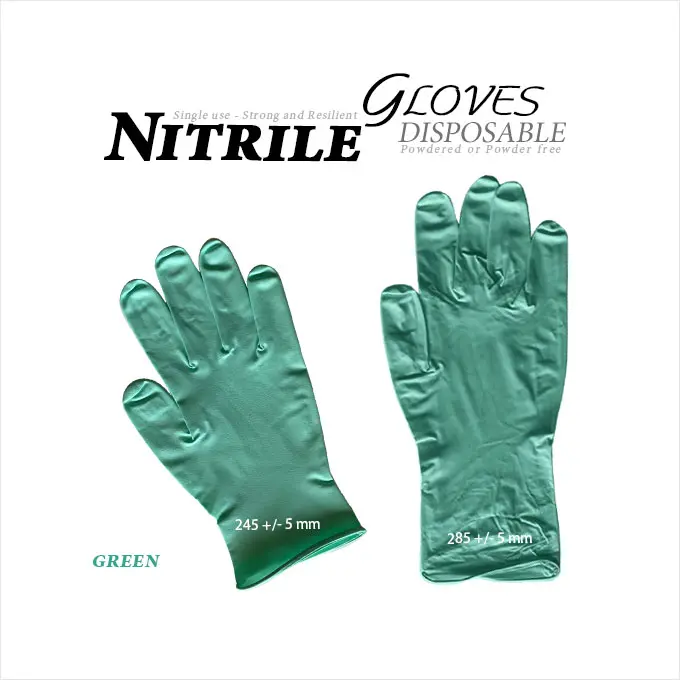 Green Nitrile Glove